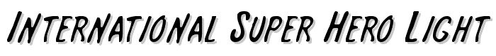 International Super Hero Light font